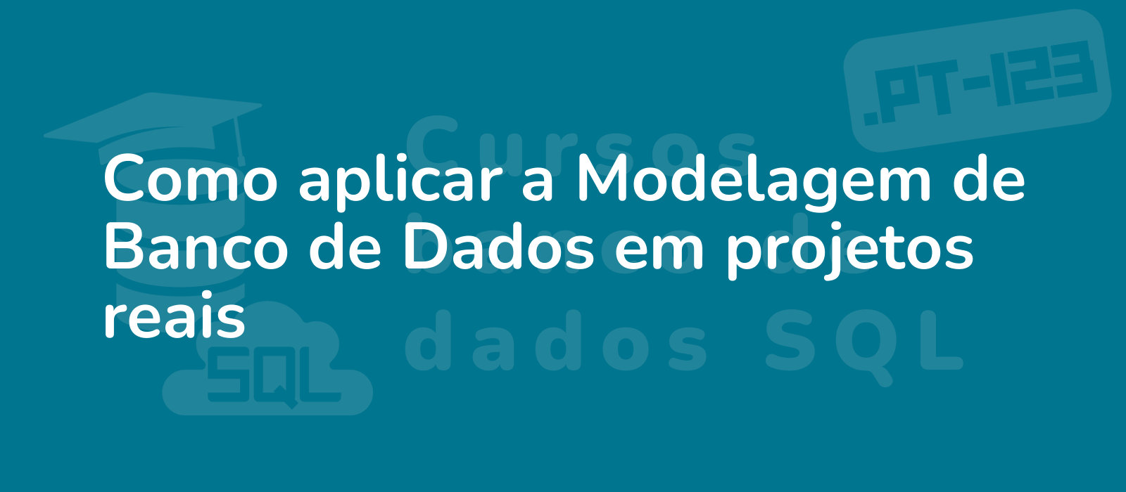 the description for the representative image of the title como aplicar a modelagem de banco de dados em projetos reais is professional demonstrating practical database modeling techniques illustrating real world projects 4k informative and comprehensive