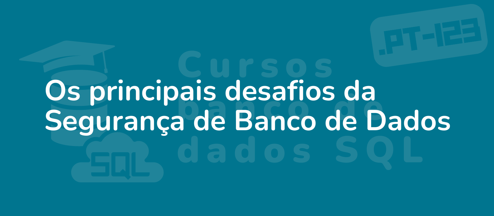 the representative image for the title os principais desafios da seguranca de banco de dados could be described as illustration depicting data security challenges with a combination of technology and lock icons representing database security in a modern a